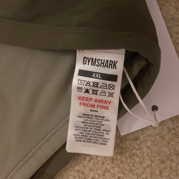 Gymshark XXL Double Up Sports bra in green - Picture 4 of 4